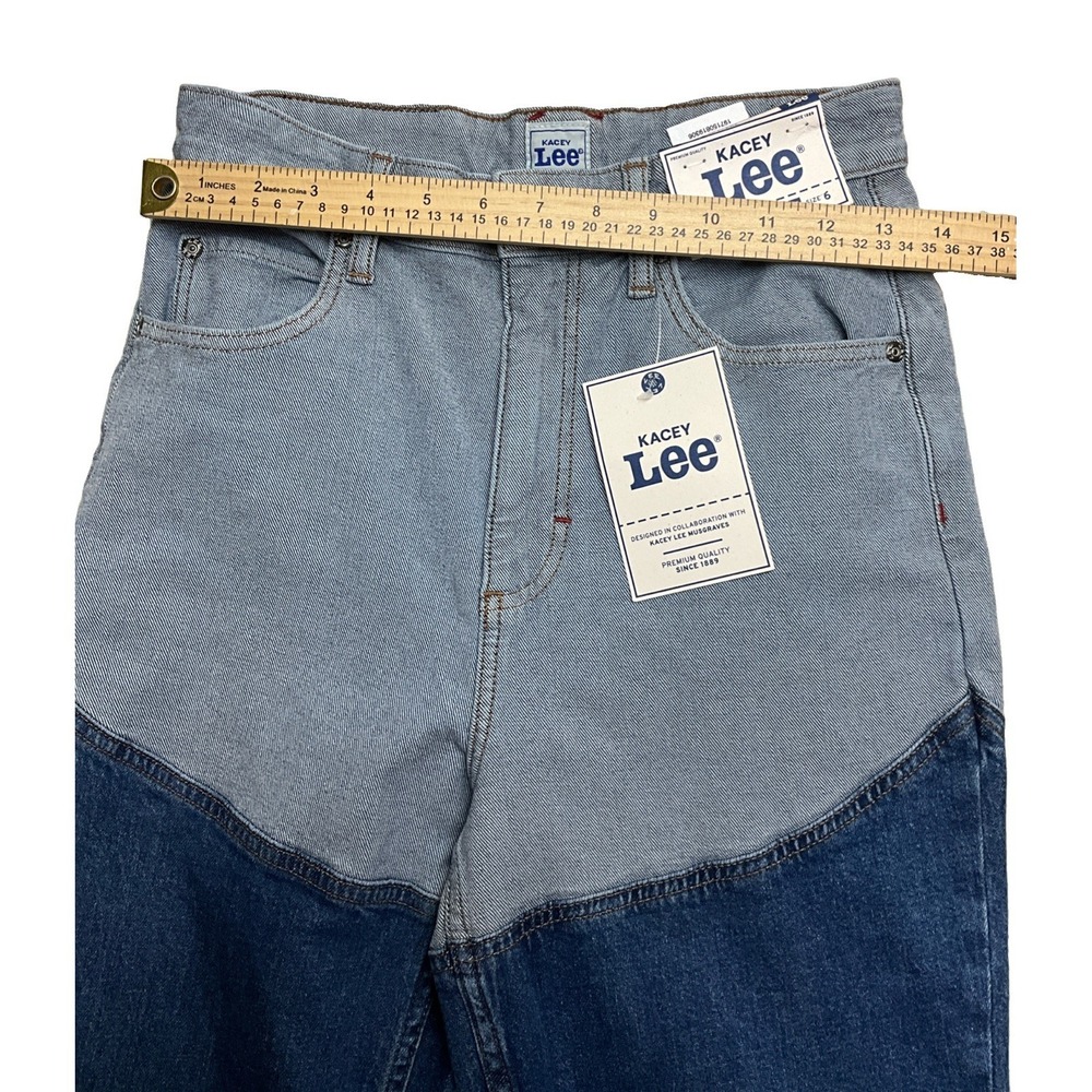 Lee Women’s Two-Tone Blue High-Waist Jeans - Picture 2 of 9